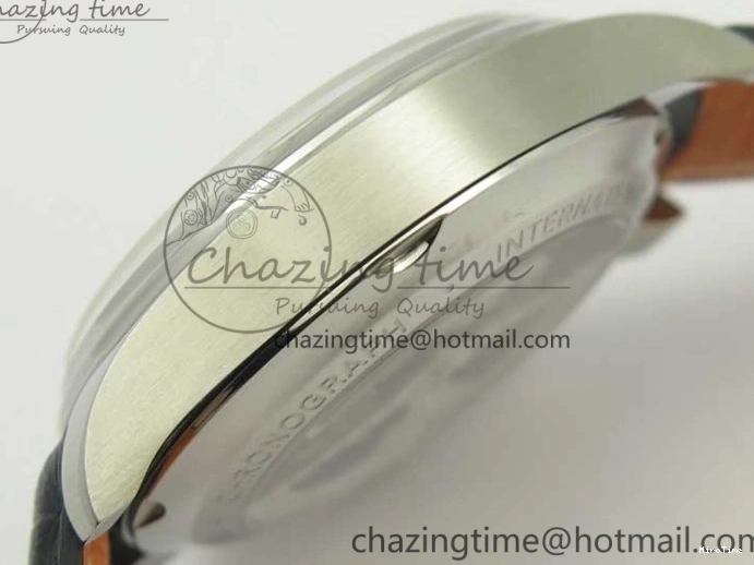 MIROTIME 0320 Portuguese Chrono SS ZF 1:1 Best Edition Gray Dial SS On Black Leather Strap A ZipUp 7215